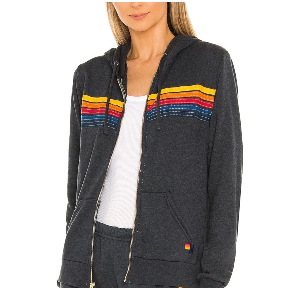 Aviator nation sweatshirt zip up size small